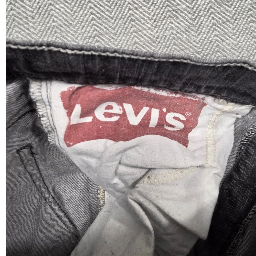 Levis‎ 511 Skinny Jeans Mens 32x34 Faded Black Dark Gray Denim Pants